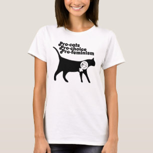 Pro Cats pro Choice proフェミニズム Tシャツ