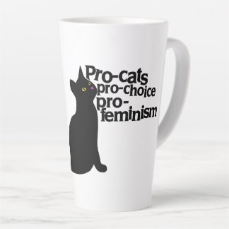 pro-cats pro-choice pro-feminism カフェラテマグ