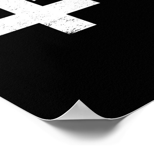 Pro-Cats Pro-Choice Pro-Feminism – ホワイト –  ポスター (角)