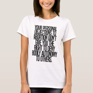 Pro Choiceの身体自治フェミニズムの権利のサルキャスト Tシャツ