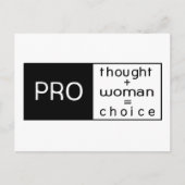 Pro Choiceはがき ポストカード (正面)