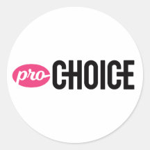 Pro-Choiceラウンドステッカー(シート4枚)