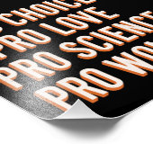 Pro Choice女性の権利フェミニスト家父長制LGBT フォトプリント (角)