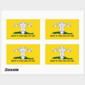 Pro-Choice子宮フラグを踏まない 長方形シール (シート)