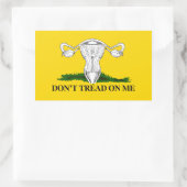 Pro-Choice子宮フラグを踏まない 長方形シール (バッグ)