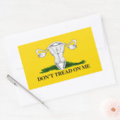 Pro-Choice子宮フラグを踏まない 長方形シール (封筒)