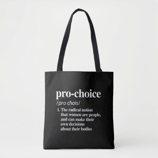 Pro-Choice定義 トートバッグ (正面)