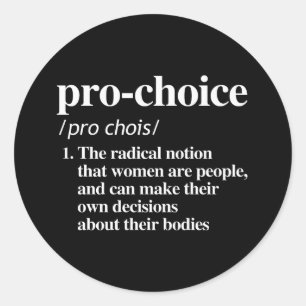 Pro-Choice定義 ラウンドシール