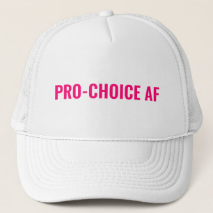 Pro Choice AFホットピンク白い妊娠中絶権 キャップ