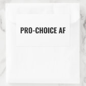 Pro Choice AFホワイトブラック妊娠中絶権 長方形シール (バッグ)