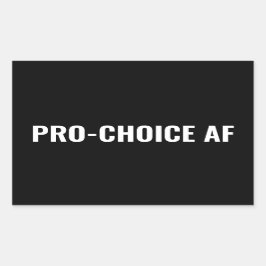 Pro Choice AF白黒中絶権 長方形シール