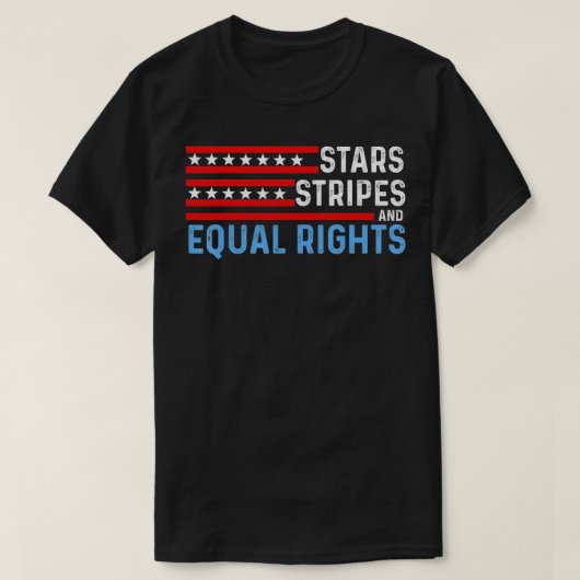 Pro Choice Feminist 4th of July  Stars Stripes Equ Tシャツ (デザイン正面)
