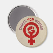 Pro Choice Magnet, "Choice for Women" マグネット (正面/裏面)