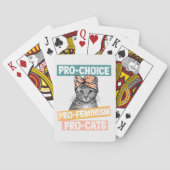 Pro-Choice, Pro-Feminism, Pro-Cat | Cat Lover トランプ (裏面)