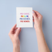Pro-Choice Pro-Life Pro-Science Pro-Women チラシ (手)