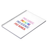 Pro-Choice Pro-Life Pro-Science Pro-Women ノートブック (左側)