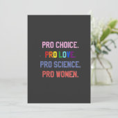 Pro-Choice Pro-Life Pro-Science Pro-Women 招待状 (スタンド正面)