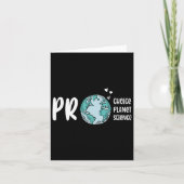 Pro Choice Pro Planet Pro Science Earth Day Climat カード (正面)