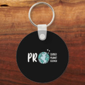 Pro Choice Pro Planet Pro Science Earth Day Climat キーホルダー (正面)