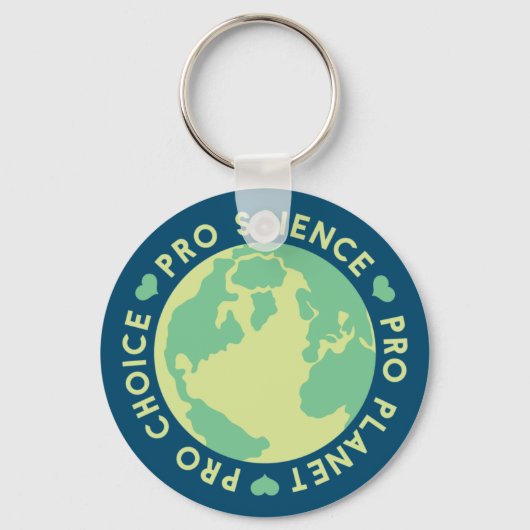 Pro Choice Pro Science Pro Planet Earth キーホルダー (正面)