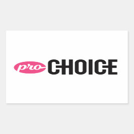 Pro-Choice Rectangleステッカー（4枚） 長方形シール