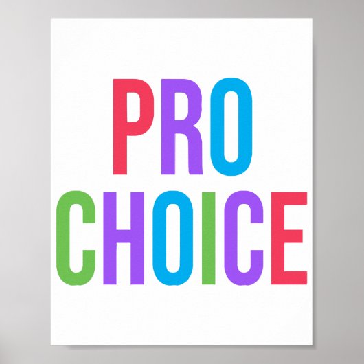 Pro-Choice Roe v Wadeフェミニスト女性の権利 ポスター (正面)