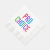 Pro-Choice Roe v Wadeフェミニスト女性の権利 縁ありランチョンナプキン (角)