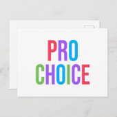 Pro-Choice Roe v Wade Feminist Women's Rights  シーズンポストカード (正面/裏面)