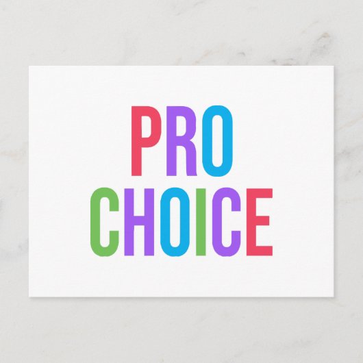 Pro-Choice Roe v Wade Feminist Women's Rights  シーズンポストカード (正面)