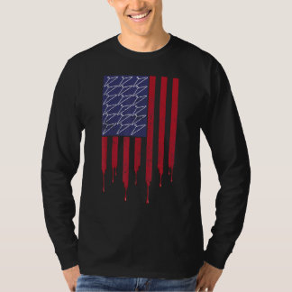 Pro Choice Usa Flag Coat Hanger  Blood  Reproducti Tシャツ