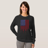 Pro Choice Usa Flag Coat Hanger  Blood  Reproducti Tシャツ (正面フル)