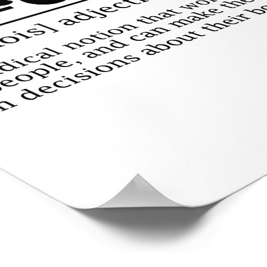 Pro-choice, Women Reproductive Rights, Prepastatio ポスター (角)