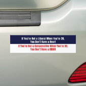 Pro-Conservative Anti-Liberal Patriotic Sticker バンパーステッカー (車上)