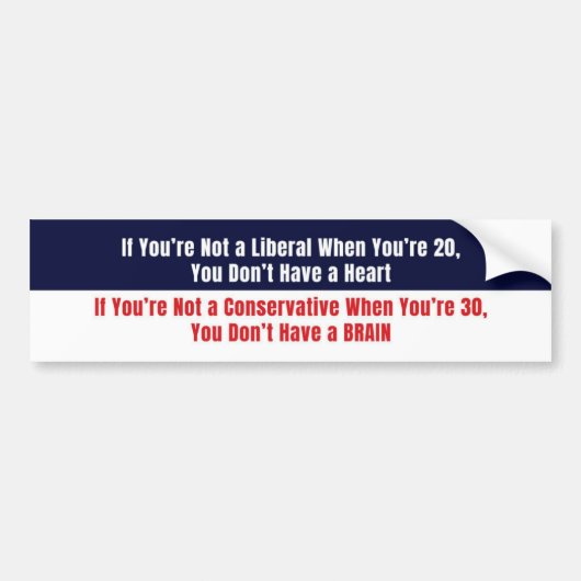 Pro-Conservative Anti-Liberal Patriotic Sticker バンパーステッカー (正面)