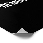 Pro Democracy White Text  ポスター (角)