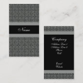 Pro Elegance名刺，グレー 名刺 (正面/裏面)