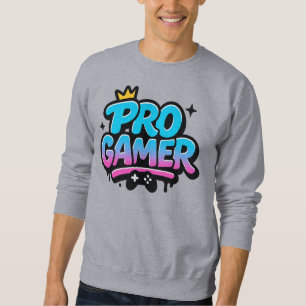 PRO GAMERグラフィティロゴ スウェットシャツ