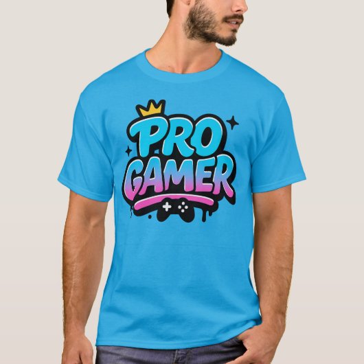 PRO GAMERグラフィティロゴ Tシャツ (正面)