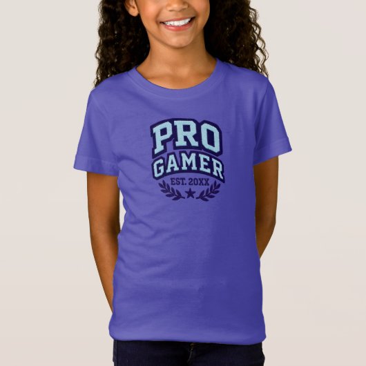 PRO GAMER — バーシティー チェニール パッチ Tシャツ (正面)