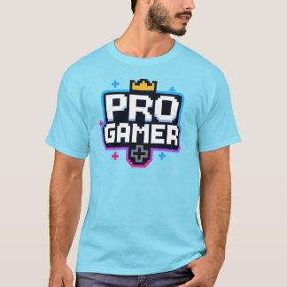 PRO GAMER — Pixel Art 8ビットバッジ Tシャツ