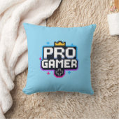 PRO GAMER — Pixel Art 8-Bit Badge クッション (ブランケット)