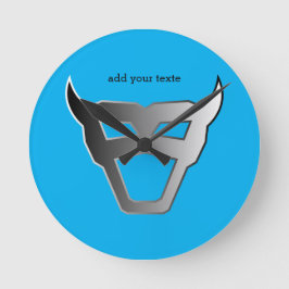 Pro Gamer Silver Emblem ラウンド壁時計