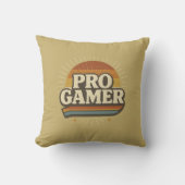PRO GAMER — Vintage Sunset Badge クッション (正面)
