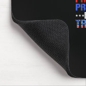 Pro God Pro Life Pro Gun Pro Trump - 愛国者トランプ氏 マウスパッド (コーナー)