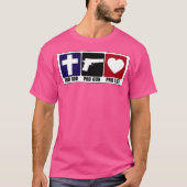 Pro Gun Pro God Pro Life Tシャツ (正面)