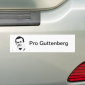 Pro Guttenberg Autoaufkleber バンパーステッカー (車上)