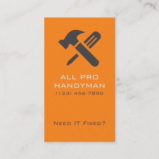 Pro Handyman名刺 名刺 (正面)