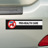 PRO-HEALTHの心配 バンパーステッカー (車上)