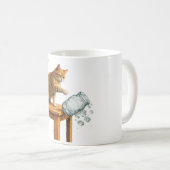  Pro Immigration Cat , Abolish ICE Tee , chinga la コーヒーマグカップ (正面右)