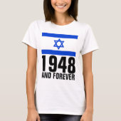 PRO-ISRAEL1948とフォーエバーユダヤTシャツ Tシャツ (正面)